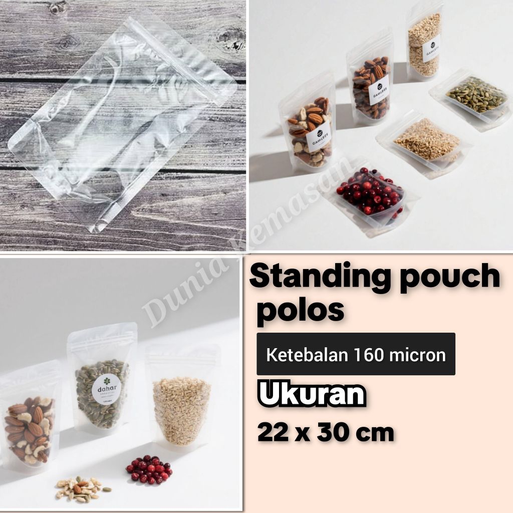standing pouch polos 22x30 cm