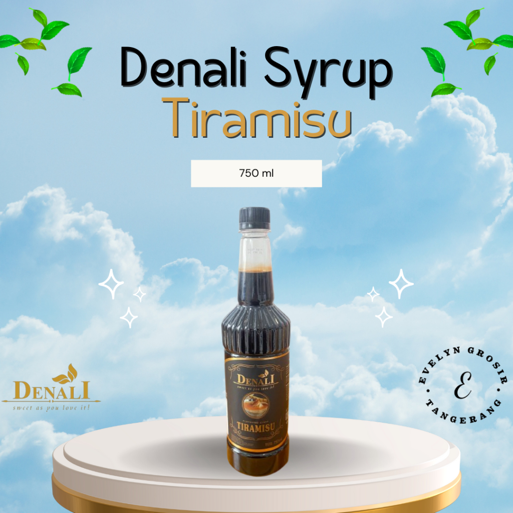 DENALI SYRUP TIRAMISU | SIRUP TIRAMISU 750ml - TIRAMISU SIRUP 750 MILI