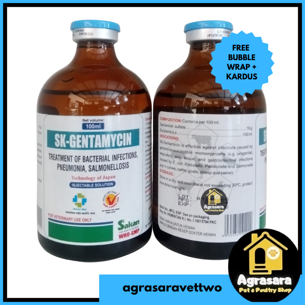 SAKAN SK Gentamycin 100 ml - LIKE GENTAJECT GENTA 100