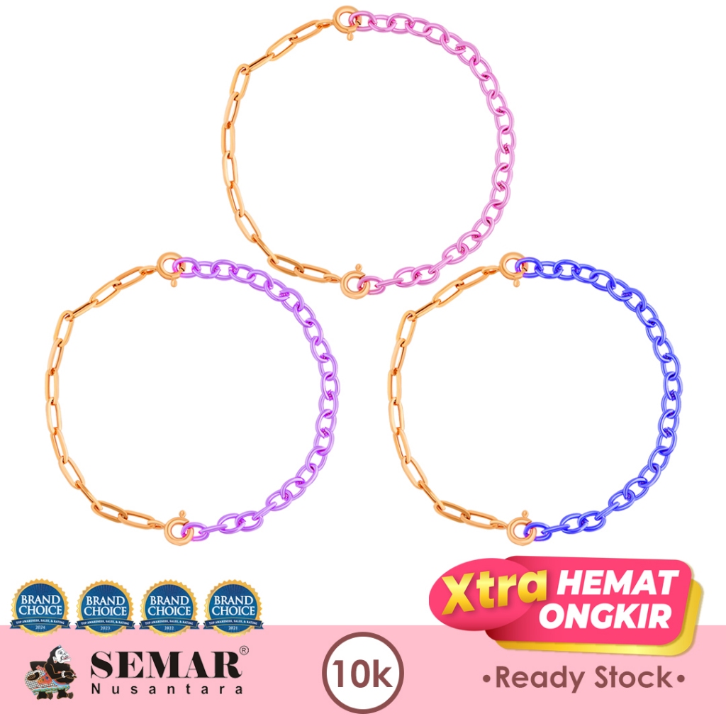 Gelang Emas Tali Catena Candy Chain Gold 10K Semar Nusantara