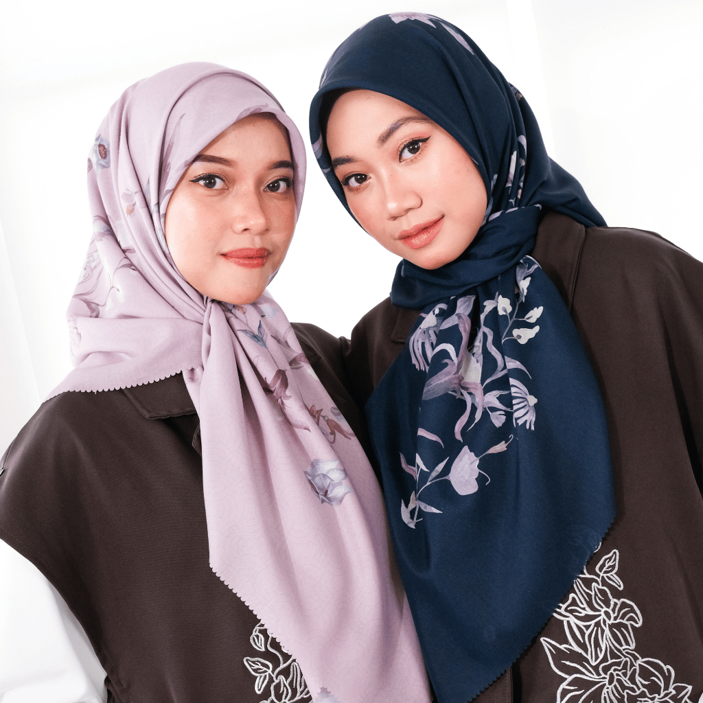 Naylareza Hijab - Etolie Jardin Batik Series Jilbab Motif Floral Premium Scarf Voal Kerudung Daily