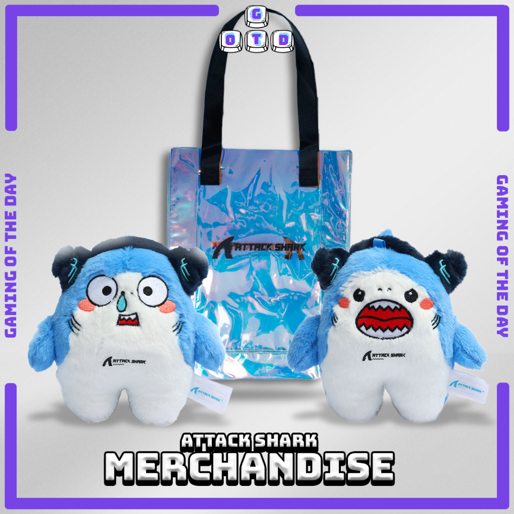 

Attack Shark Merchandise Plushies dan Goodie Bag