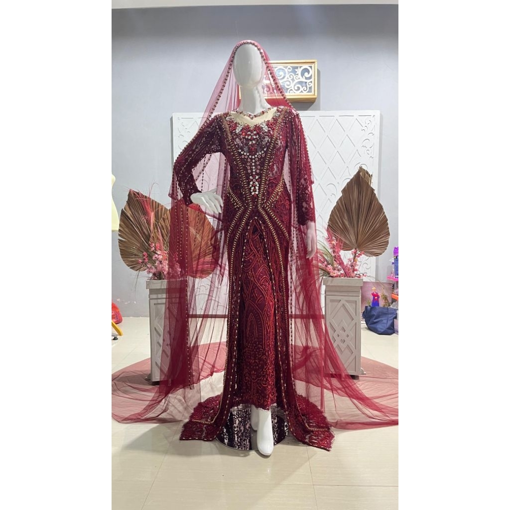 gaun dress  pengantin | baju pengantin muslimah | kebaya pengantin modern
