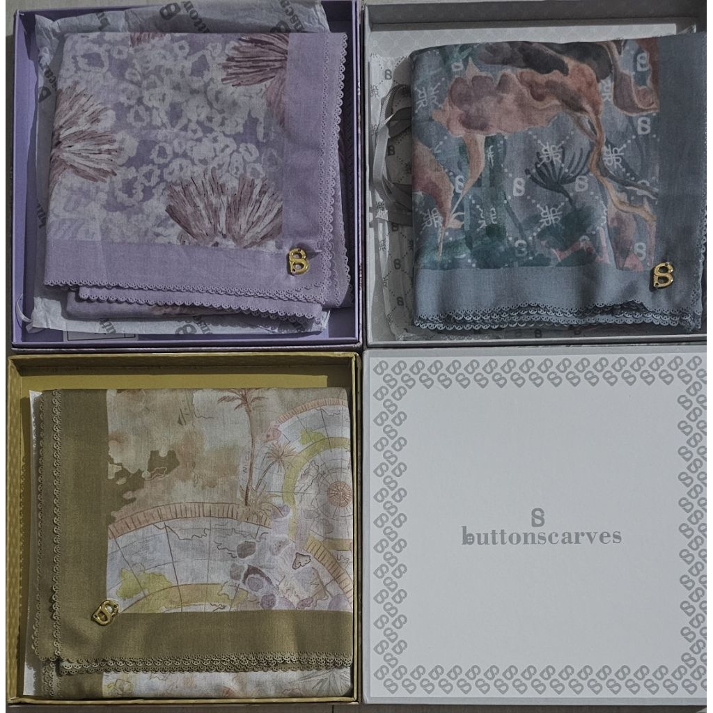 Buttonscarves Preloved Journey Osaka || Les Amities Lillac || Xanadu Jade