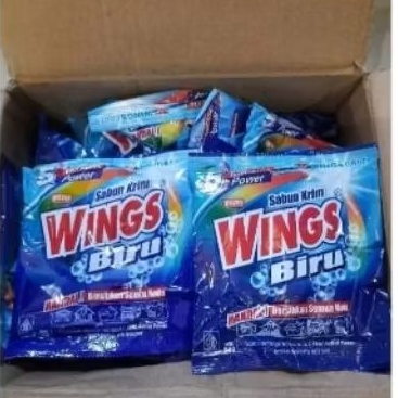 Sabun Krim Wings Biru 500 WB