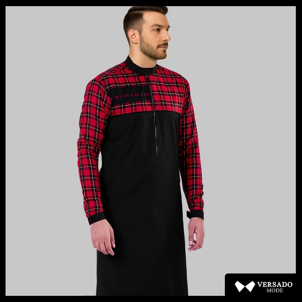 Gamis Jubah Pria Muslim Muslim Az-Zuhair Thobe Jubah Pria Muslim Jubba Az-Zuhair