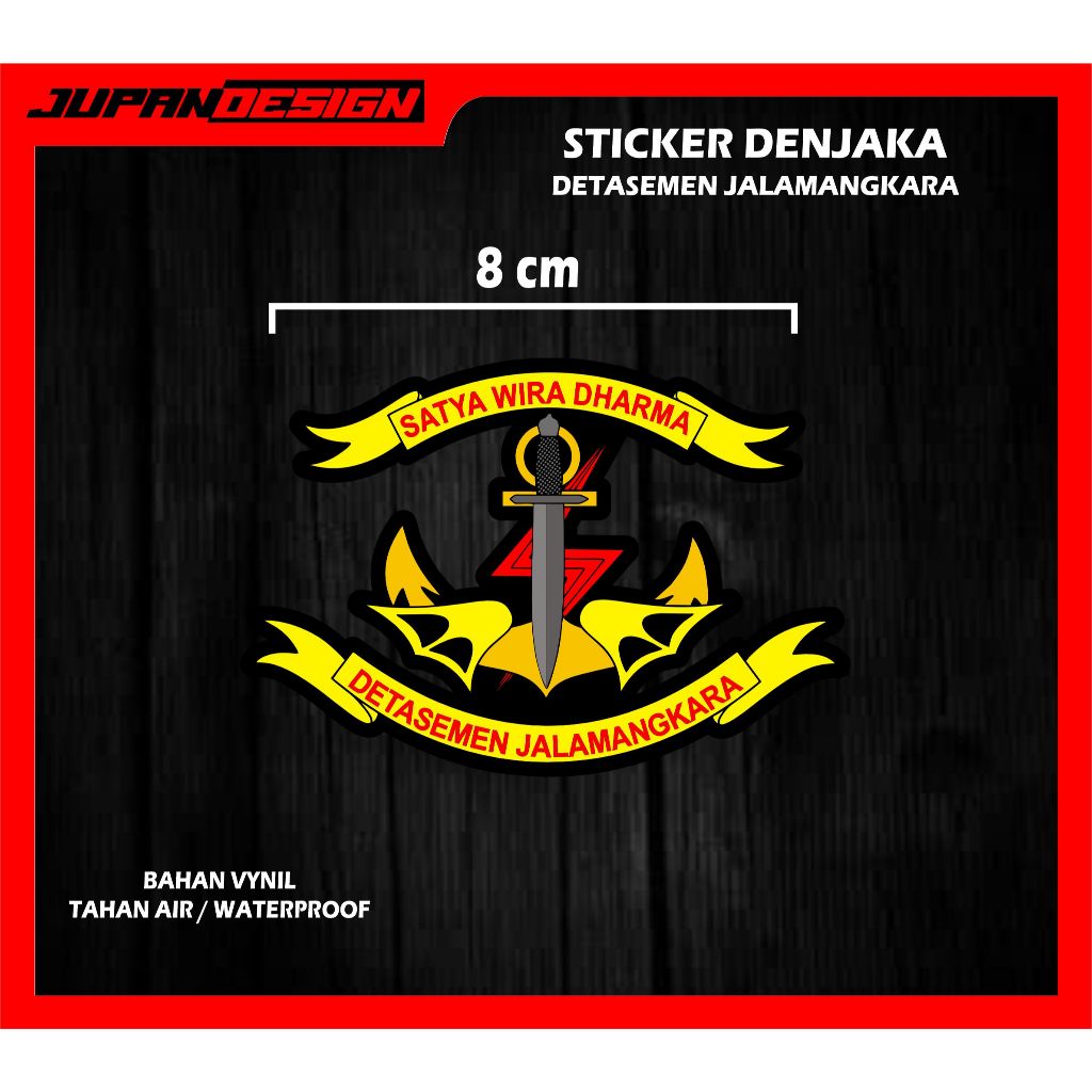 JUPAN DESIGN STICKER LOGO DEN JAKA
