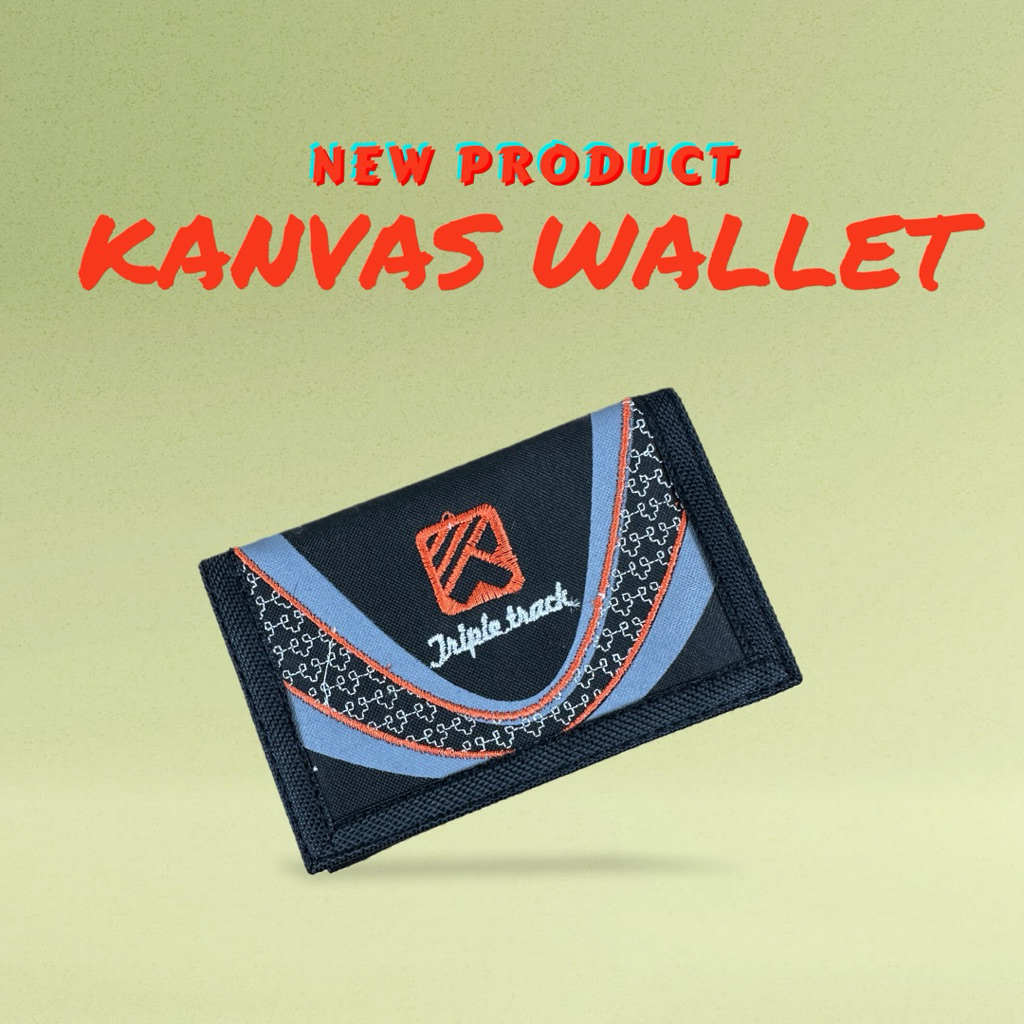 DOMPET LIPAT 3 KAIN KANVAS DOMPET PRIA LIPAT KANPAS DOMPET PRIA BORDIR LIPAT 3 SELETING DALAM KERENN