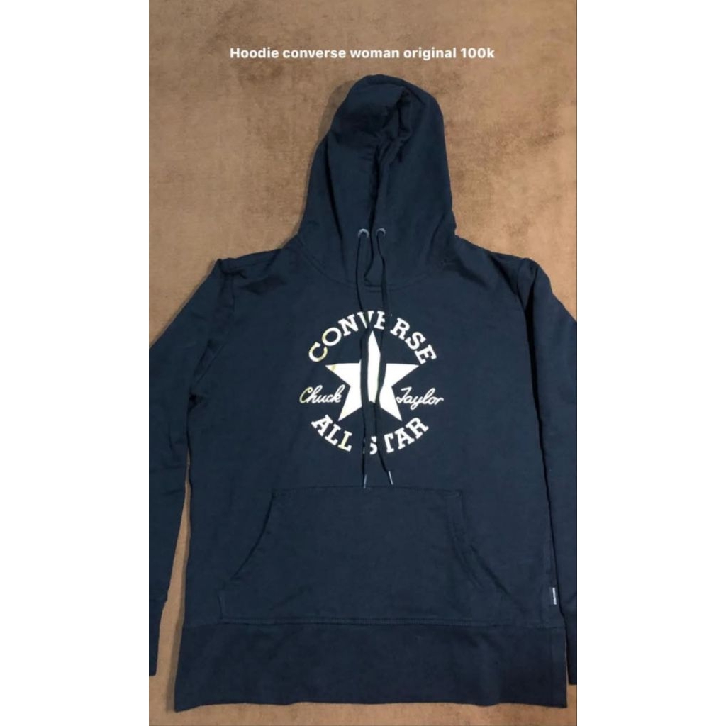 Hoodie Converse Wanita Original Size M – Preloved
