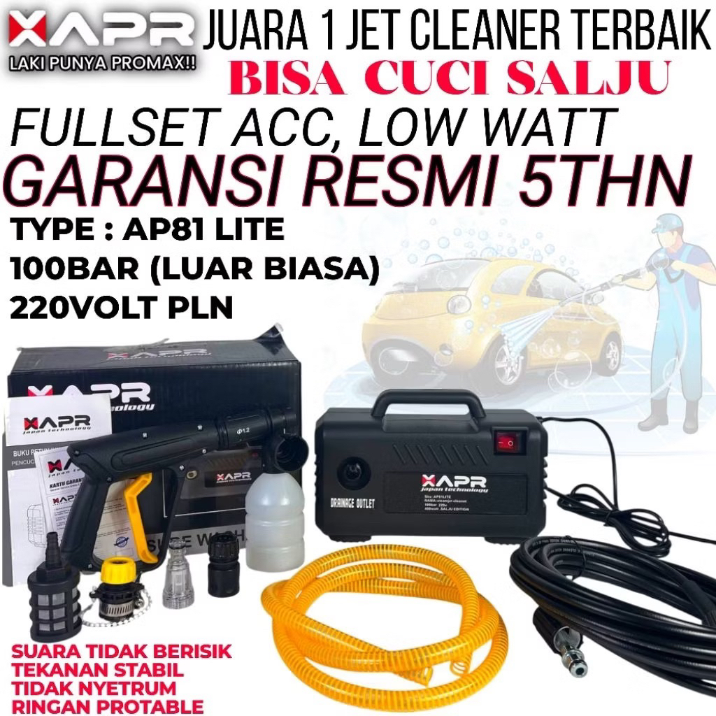 Jet cleaner apr ap81 lite hemat daya 400watt brushless
