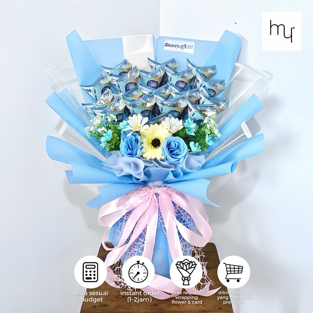 HOOMEY (Vol.3) - Buket Uang Asli | Bouquet Uang | Buket Uang Mainan | Money Bouquet | Buket Wisuda