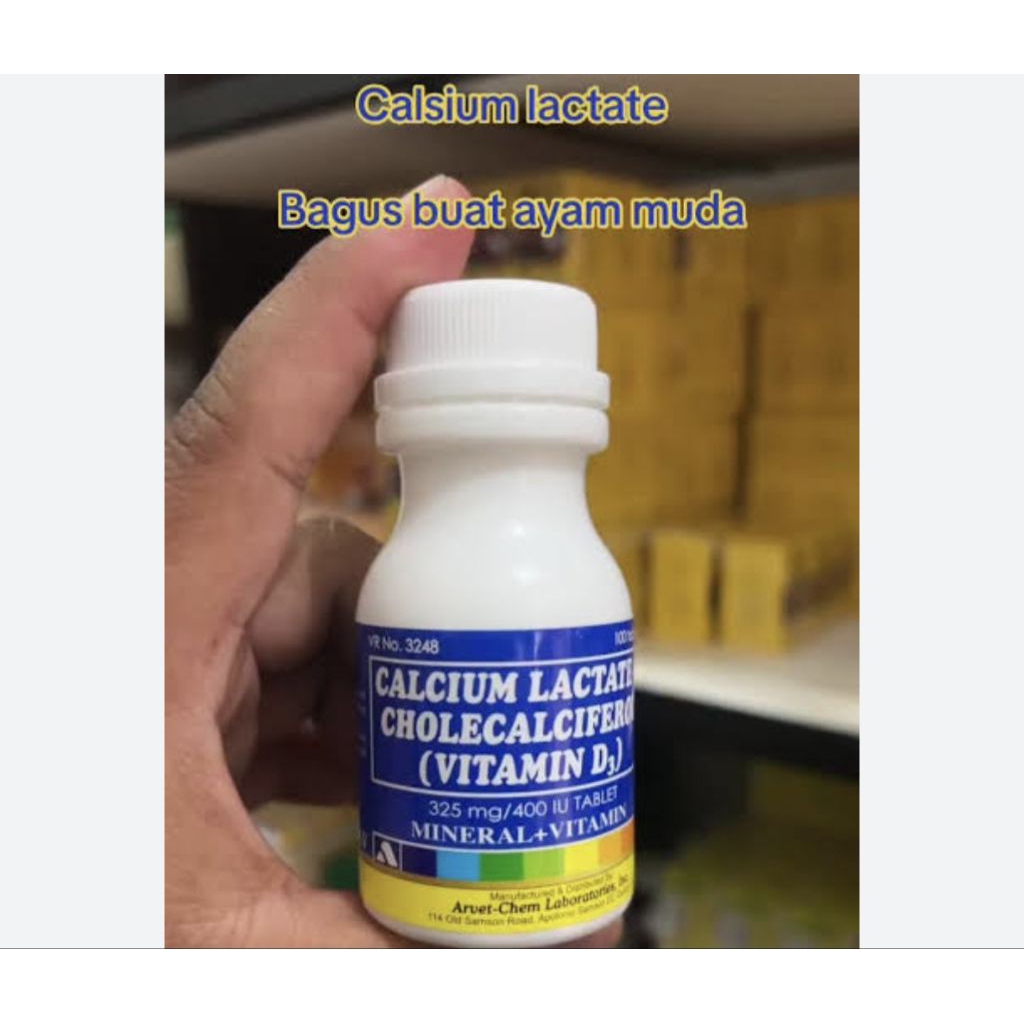 Calcium Lactate ayam laga import vitamin kalk ayam
