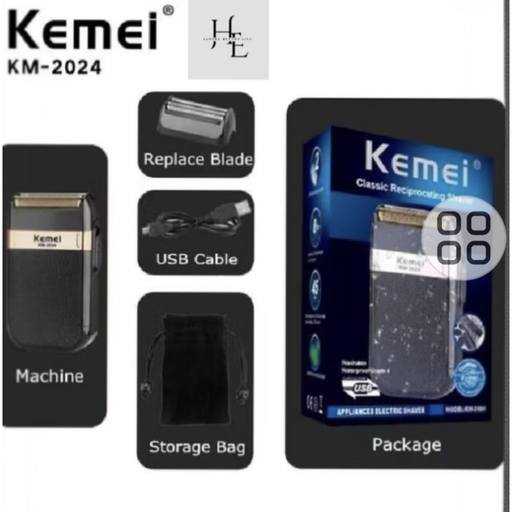 ALAT-CUKUR-JENGGOT-KUMIS/KEMEI-KM2024