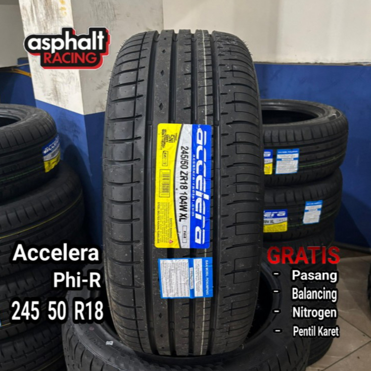Ban Mobil Tubles 245 50 R18 Merek Accelera PHI-R Ban Mobil R18 245/50 Murah Dan Awet
