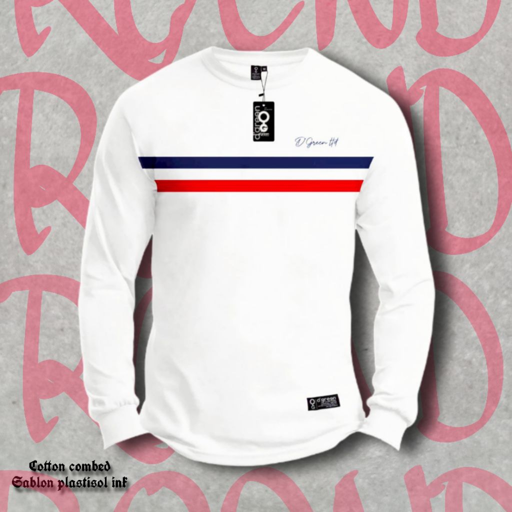 Kaos Pria Distro Tangan Panjang Katun Baju Lengan Panjang Pria Wanita Termurah Kaos tangan panjang S