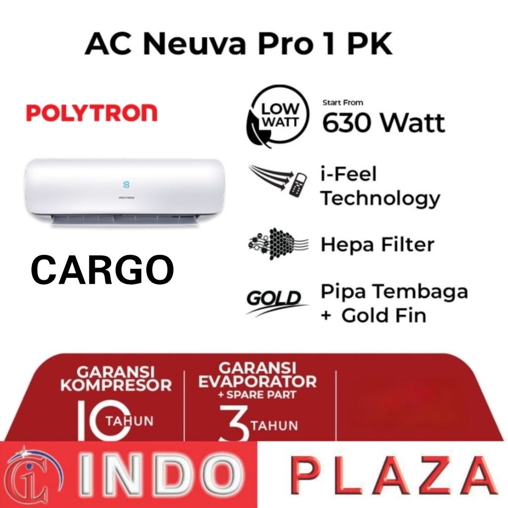 AC POLYTRON 1 PK NEUVA PRO PAC-09VZi LOW VOLTAGE + CEPAT DINGIN ( LUAR MEDAN )