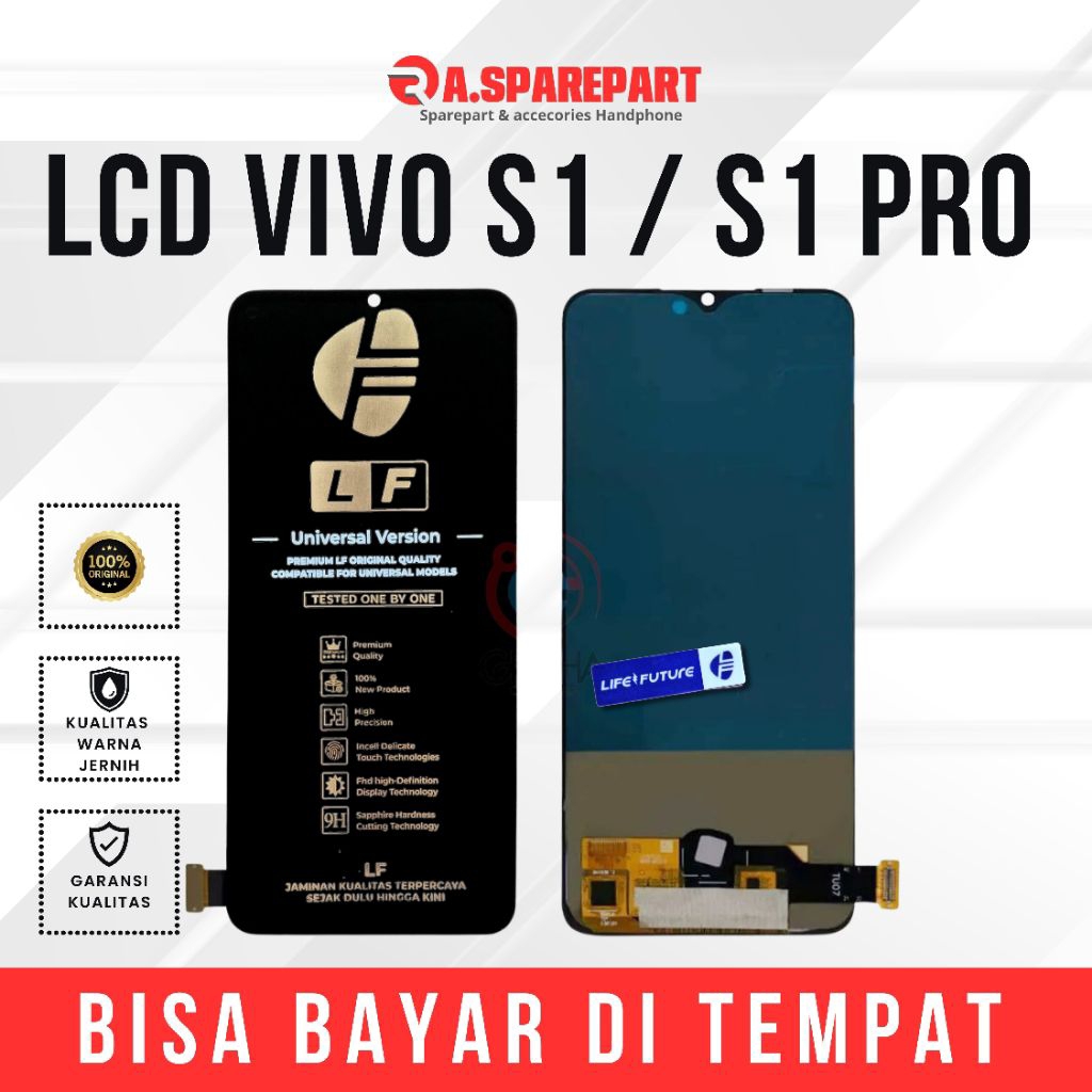 LCD Vivo S1 / S1 Pro OLED + FingerPrint Fullset Original Life Future