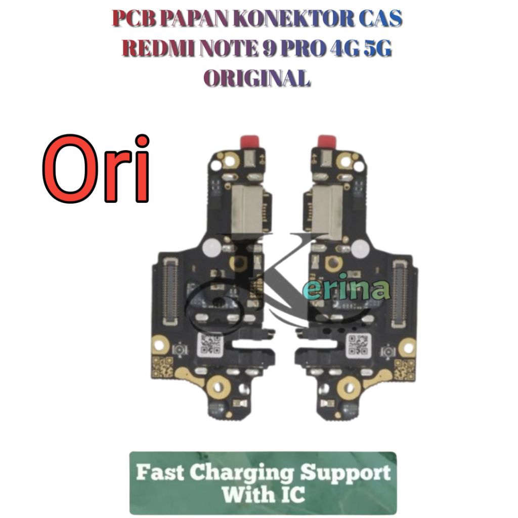 PCB PAPAN KONEKTOR CAS REDMI NOTE 9 PRO 4G 5G BONUS OBENG