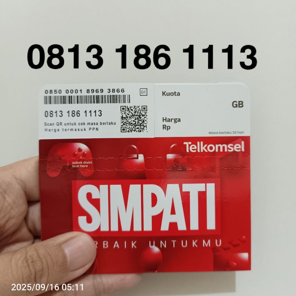 NOMOR CANTIK SIMPATI 11 Digit
