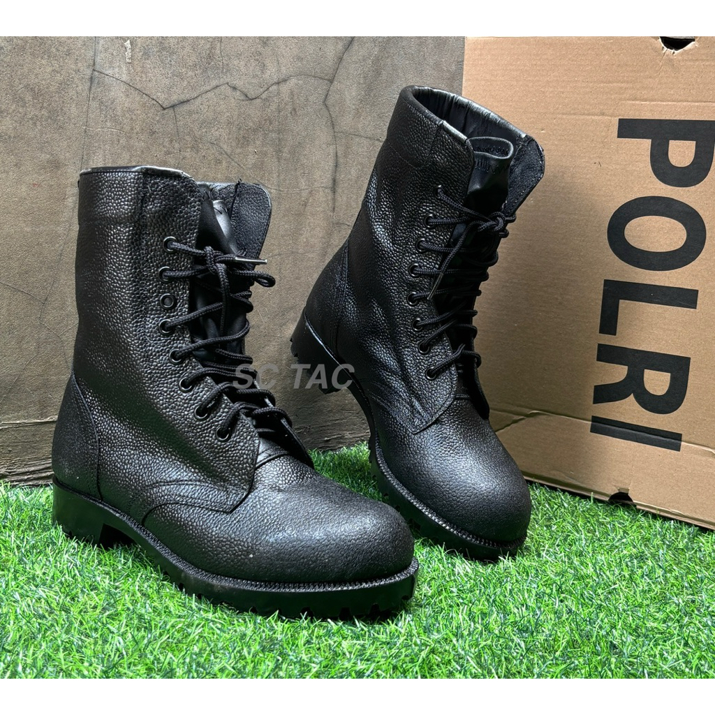 Sepatu PDL KULIT JERUK POLRI/Sepatu PDL PENDIDIKAN POLISI