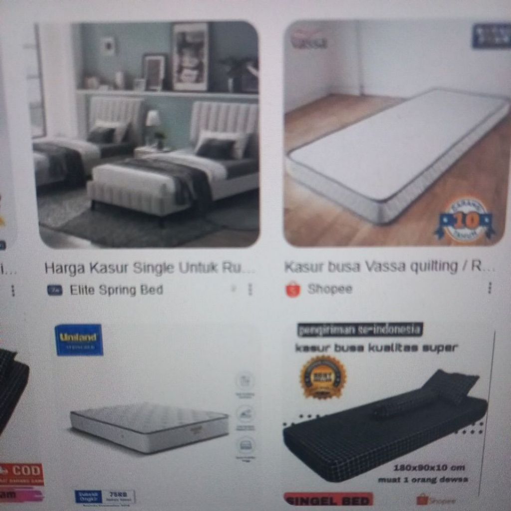 kasur bed single
