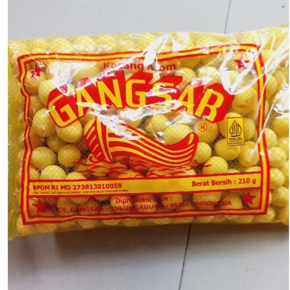 kacang atom gangsar 210gr canggei gangsar
