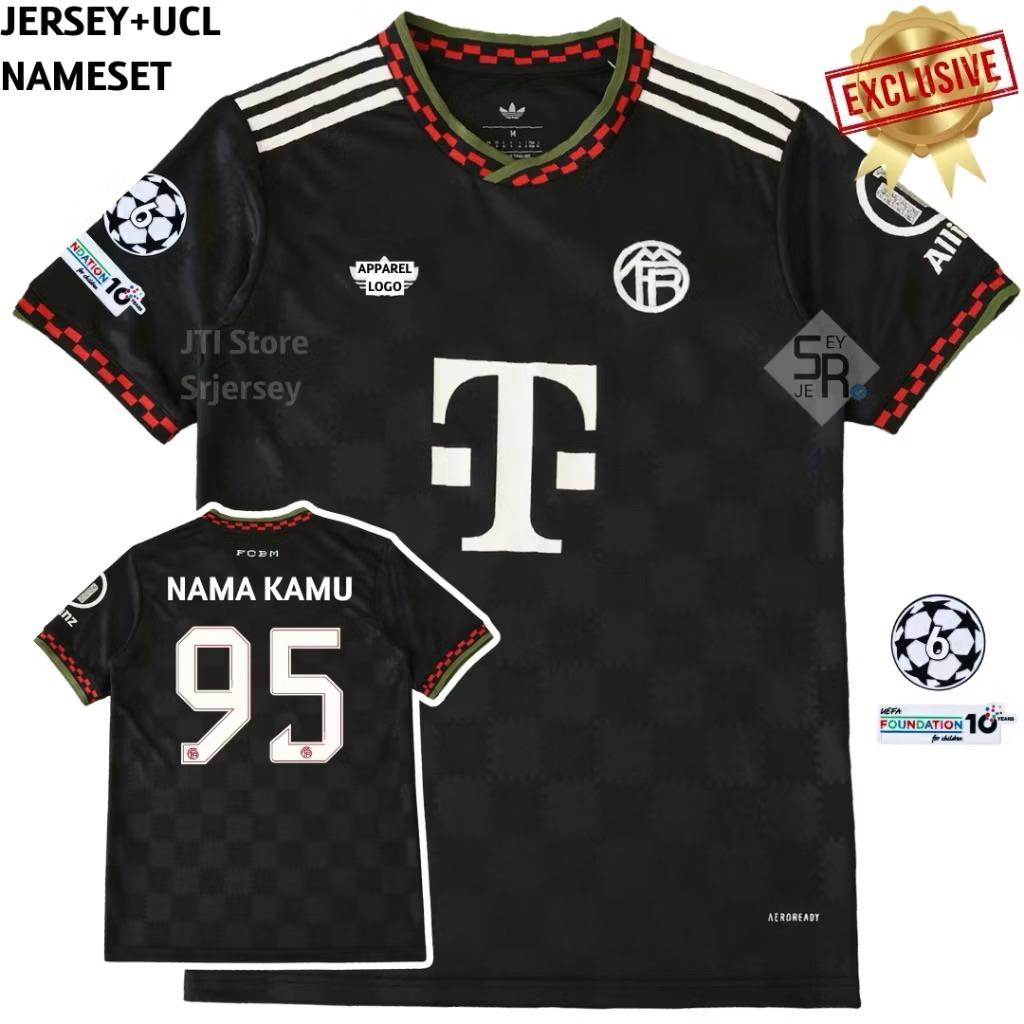 Jersey Bayern Munchen Third - Jersey Munchen 3RD Terbaru Full Printing