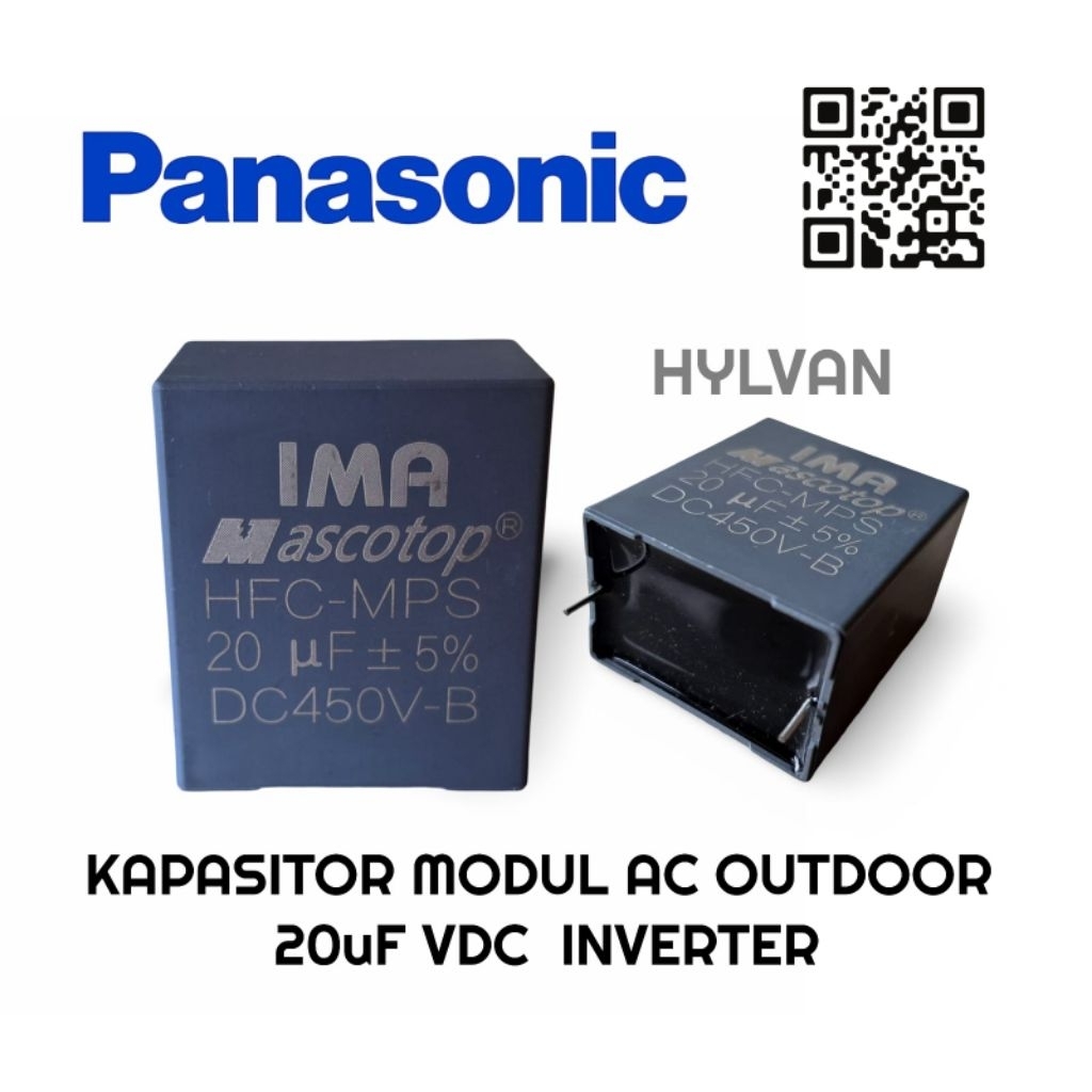 KAPASITOR MODUL AC OUTDOOR 20UF VBC PANASONIC INVERTER