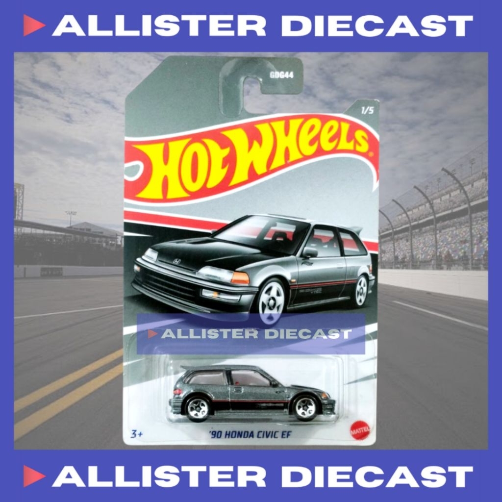 Hot Wheels 90 Honda Civic EF Abu Hotwheels Honda Civic EF Honda Series HW Honda Civic EF Grey