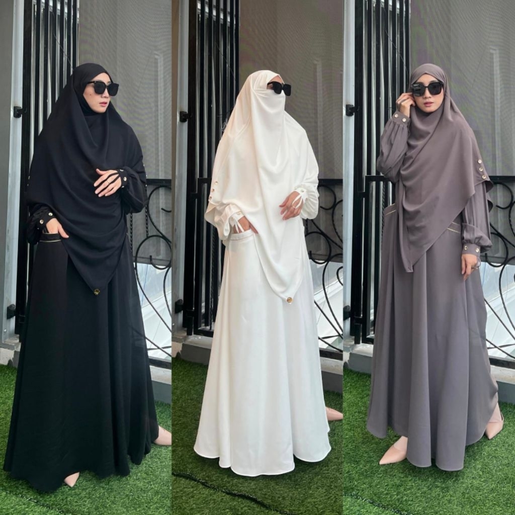 Alula set syari umroh series original Velino