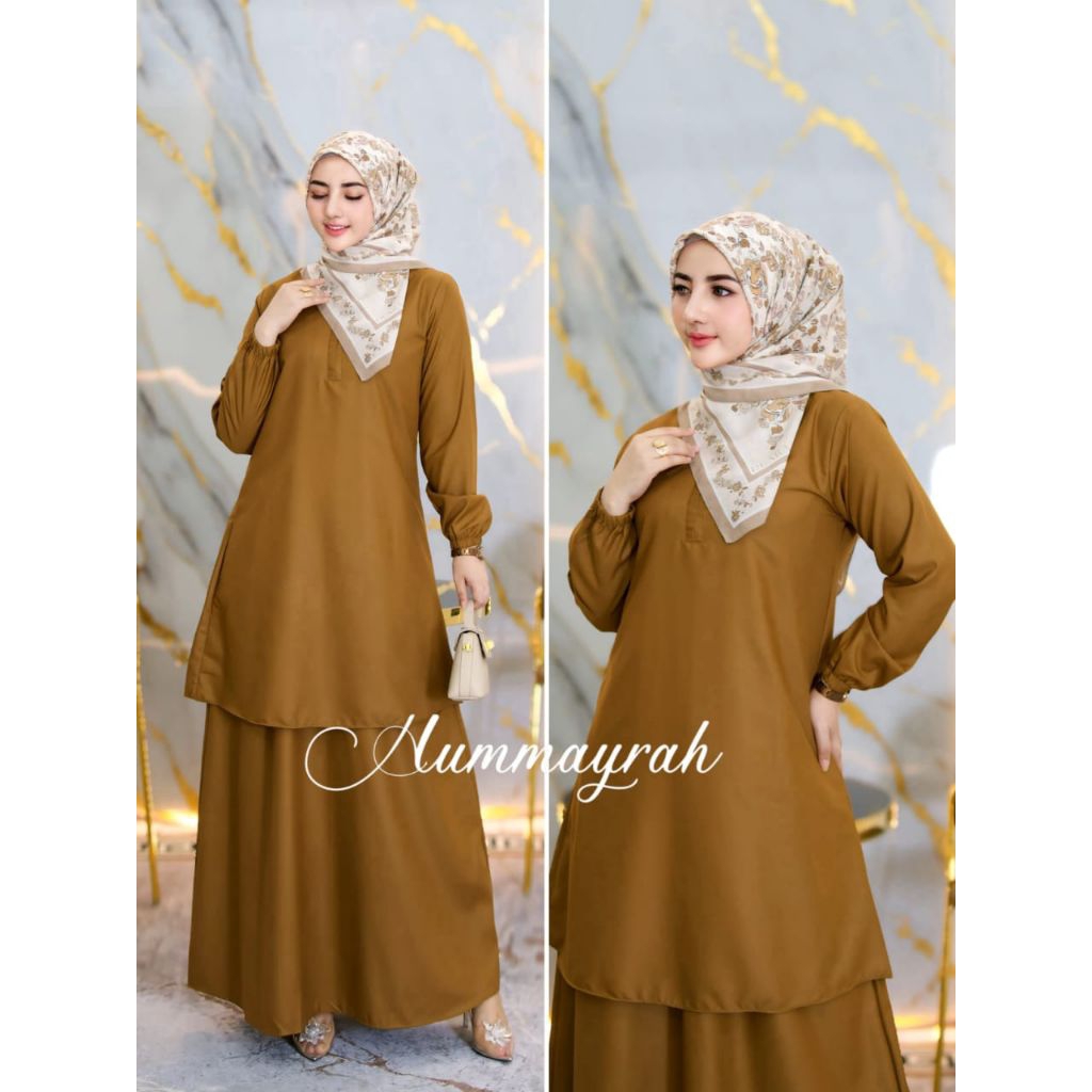 Baju Gamis Kerja Pemda ASN Baju Dinas Kerja Pemda Model Kurung Melayu Bahan Full Toyobo Premium