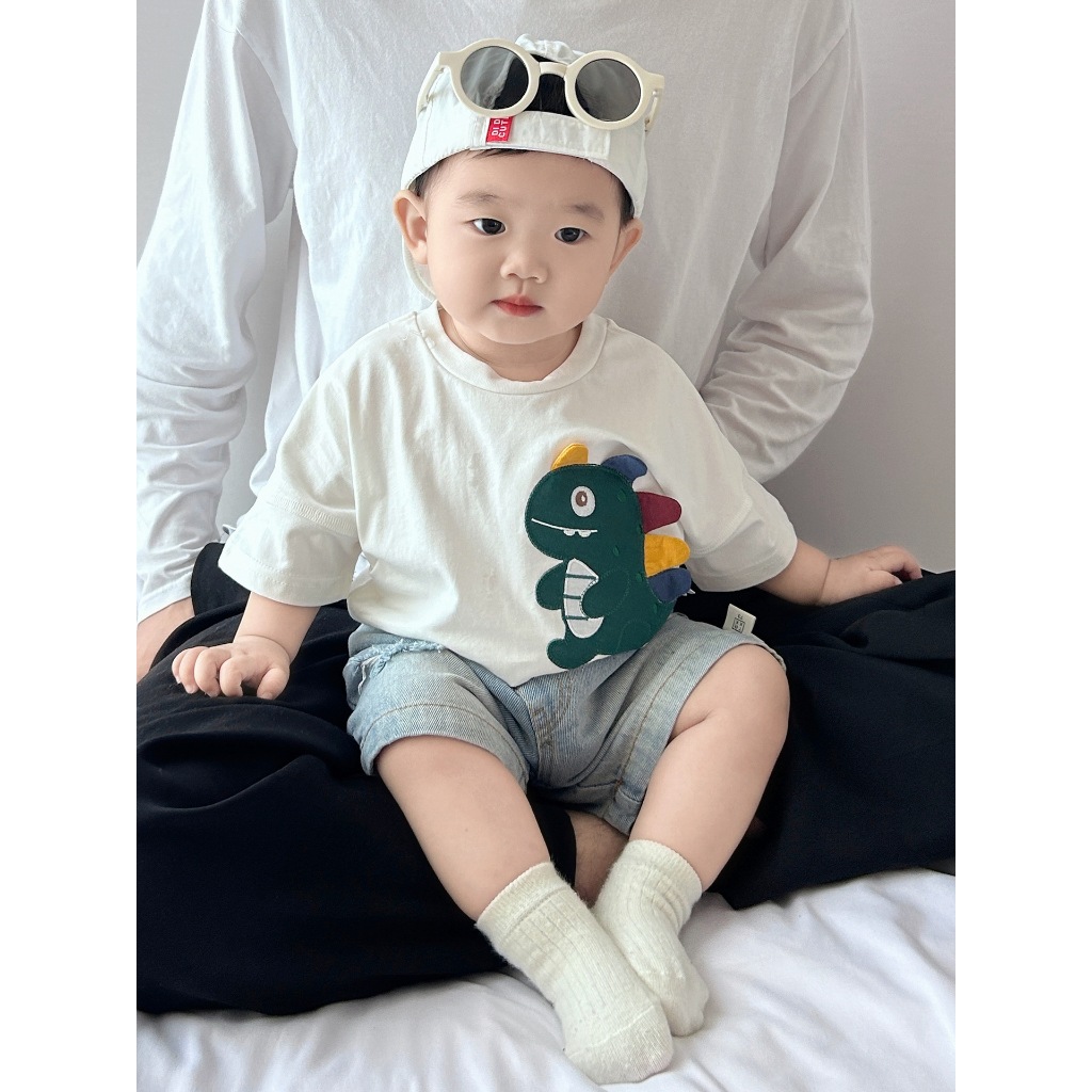 Kaos Anak Dino 3D Lucu – Baju Anak Import