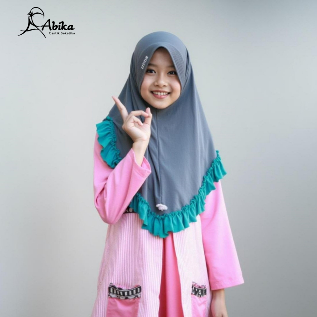 Baru Hijab Anak Ainun Bergo Jelita Stella Ainun Kids Kerudung Instan Anak Rempel Premium