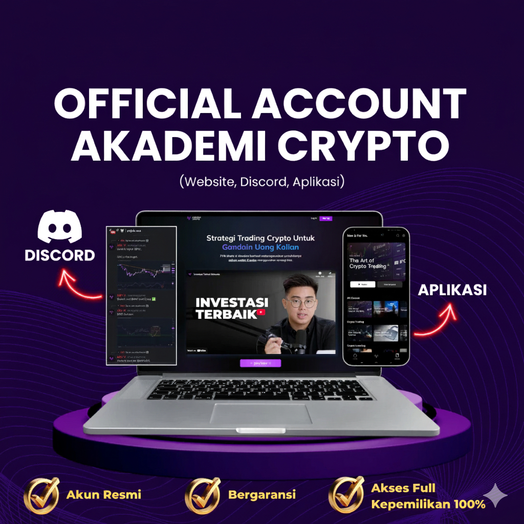 AKUN AKADEMI CRYPTO (AC) OFFICIAL / RESMI (Website, Discord, Aplikasi) | BERGARANSI LIFETIME