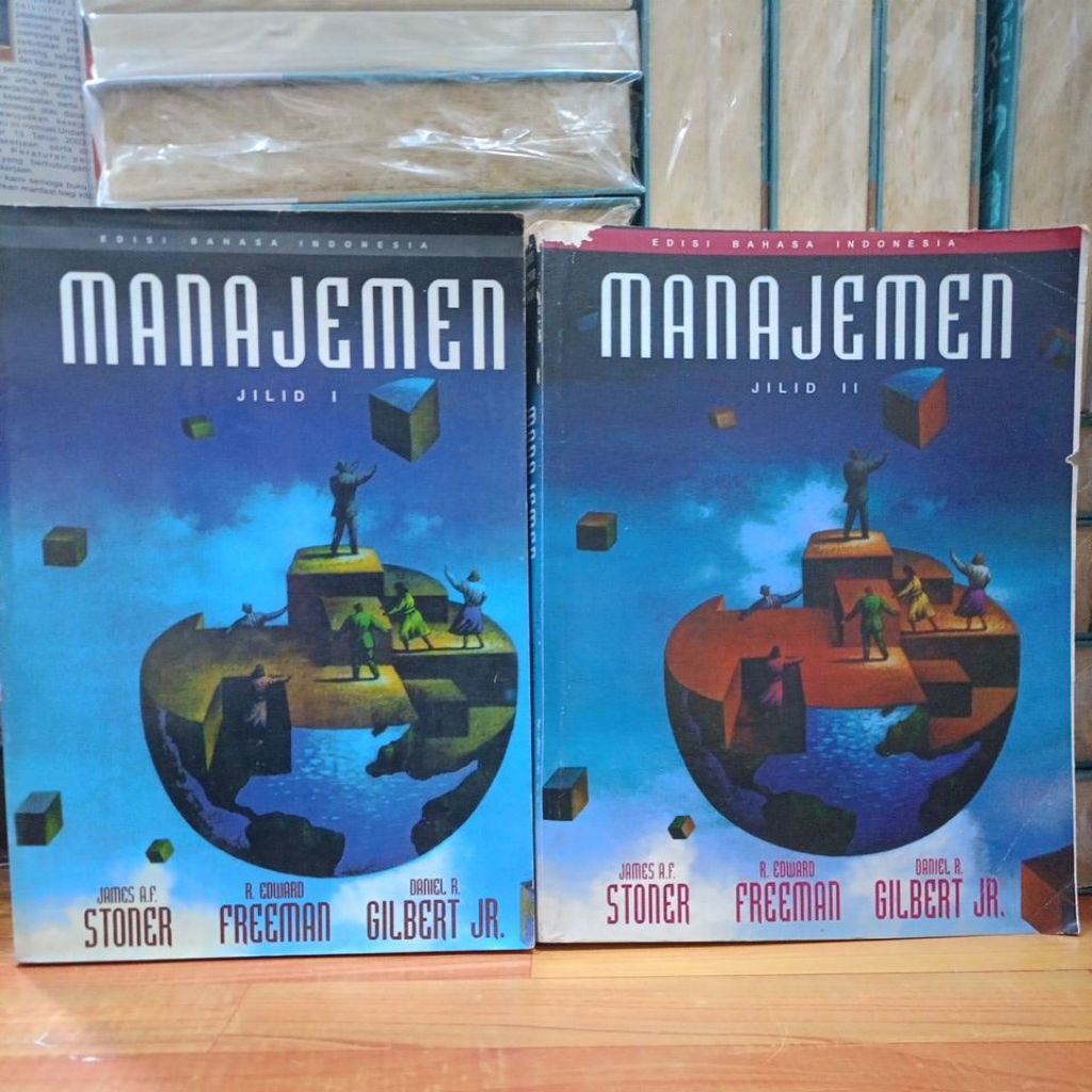 BUKU ORIGINAL BEKAS MANAJEMEN JILID 1&2 EDISI BAHASA INDONESIA - JAMES A.F. STONER