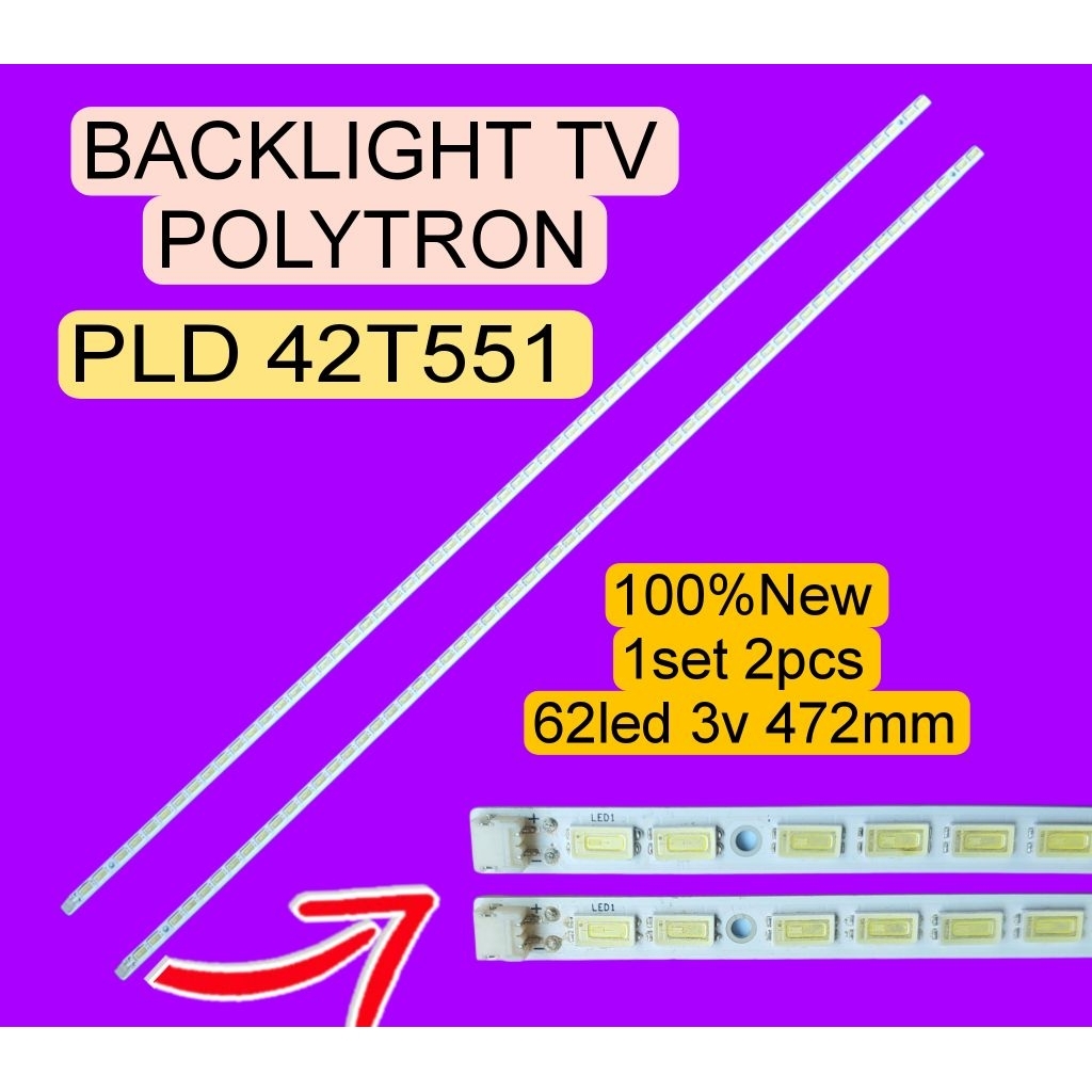 LAMPU LED BACKLIGHT BL TV POLYTRON 42T551 PLD 42T551 PLD42T551