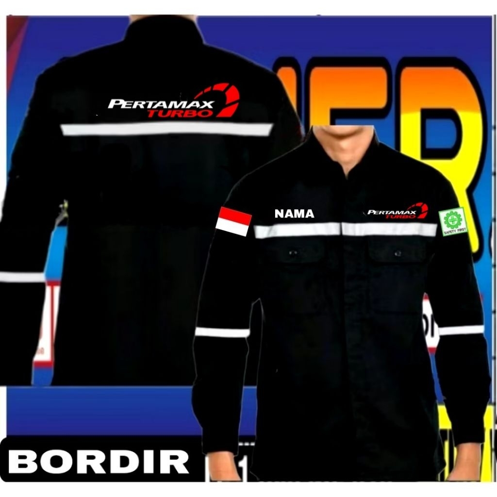 wearpack Pertamax kemeja Pertamax turbo baju Pertamax turbo seragam Pertamax turbo Pdl Pertamax turb