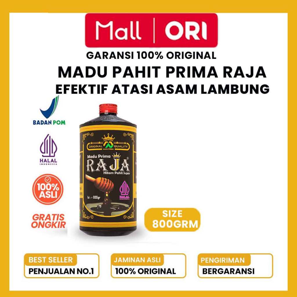 

Madu Pahit Obat Asam Lambung Asli Herbal PRIMA RAJA Terbaik Atasi GERD Dan Maag 800GR