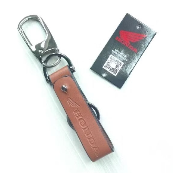 Honda Leather Keychain - Best's Choice, Elegan & Berkualitas. (ORI)