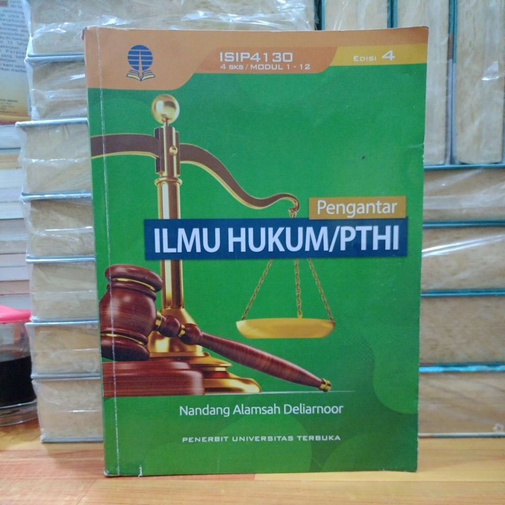 NEW ORIGINAL BUKU PENGANTAR ILMU HUKUM/PTHI EDISI 4 - NANDANG ALAMSAH DELIARNOOR - UNIVERSITAS TERBU
