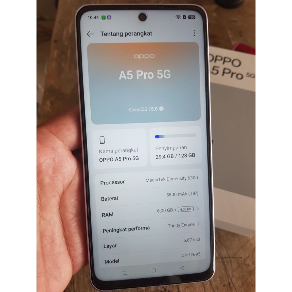 Oppo A5 Pro 5G 6/128 like new inter