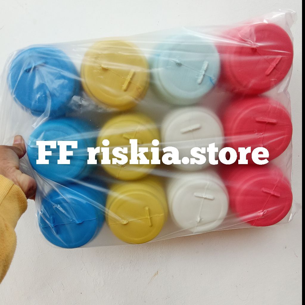 1 lusin (12 pcs) celengan plastik bentuk tabung kecil bisa cod