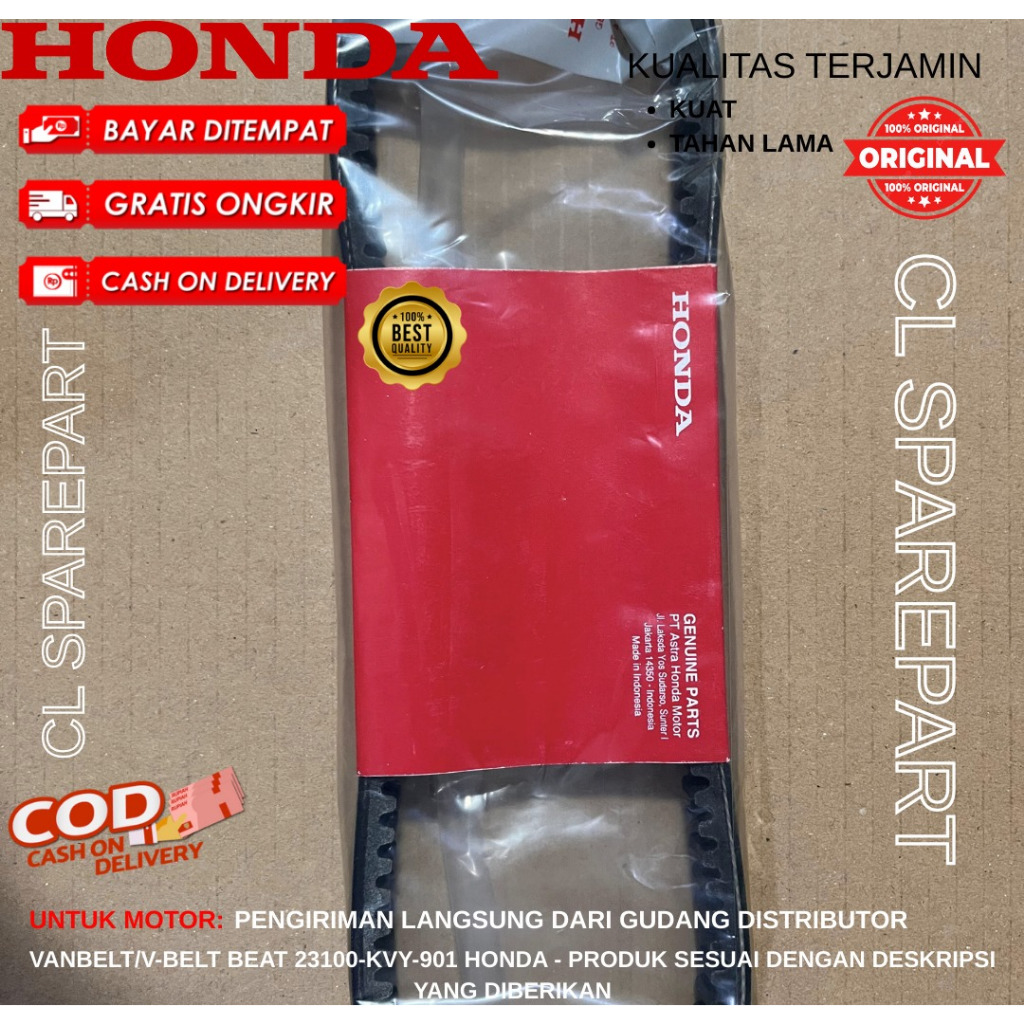 VANBELT/V-BELT BEAT 23100-KVY-901 HONDA