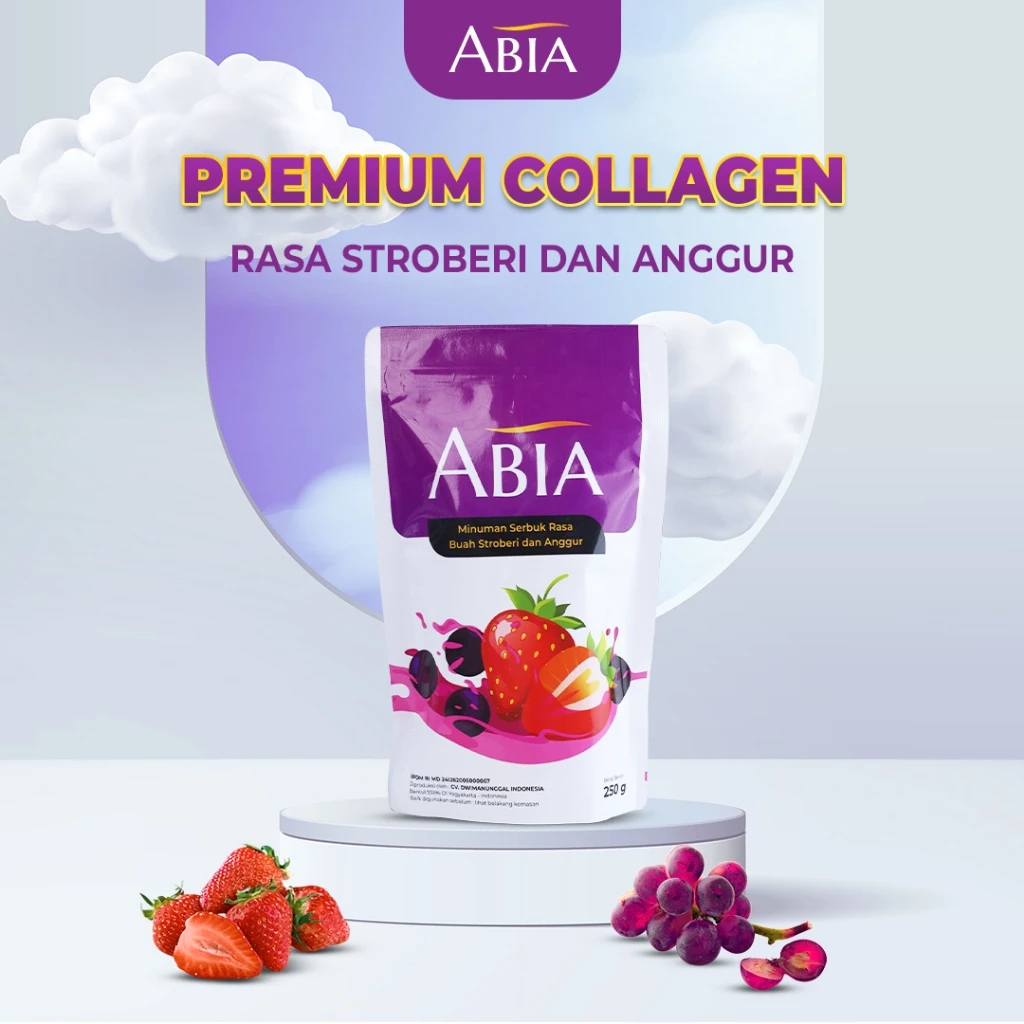 

ABIA BRAND BEAUTY MINUMAN KOLAGEN RASA ANGGUR DAN STROBERI