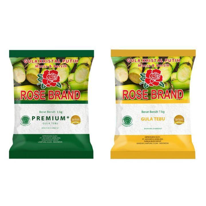 [BUNDLING GULA PASIR 2KG] GULA PASIR ROSE BRAND- Gula Pasir Putih Gula Tebu & Premium