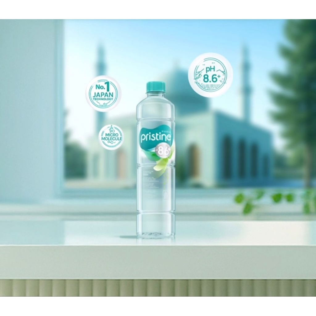 

READY khusus Kota MEDAN Pristine 8.6+ 600ml harga per dus isi 24 botol