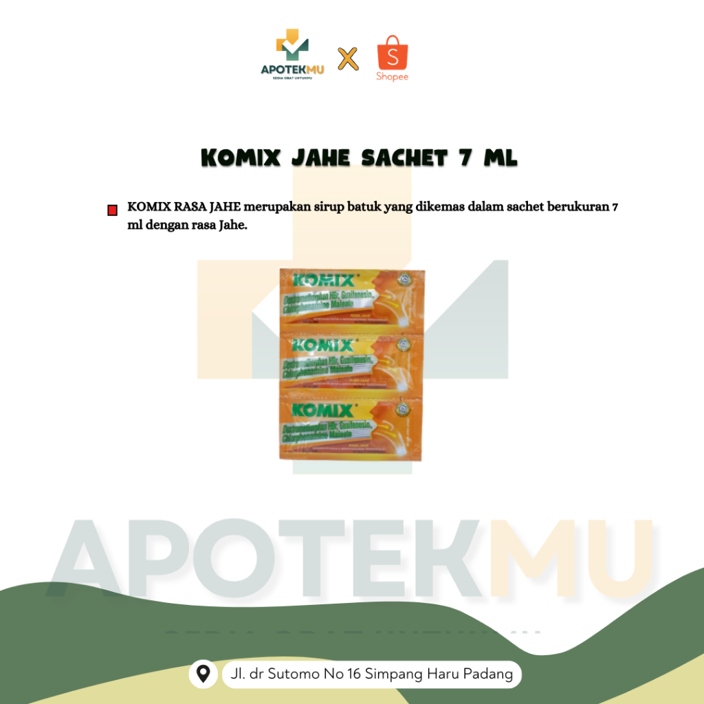 Komix Jahe Sachet - Obat Batuk Berdahak