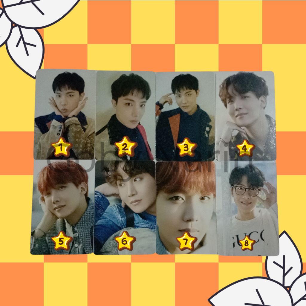 PC BTS OFFICIAL DICON JHOPE PHOTOCARD