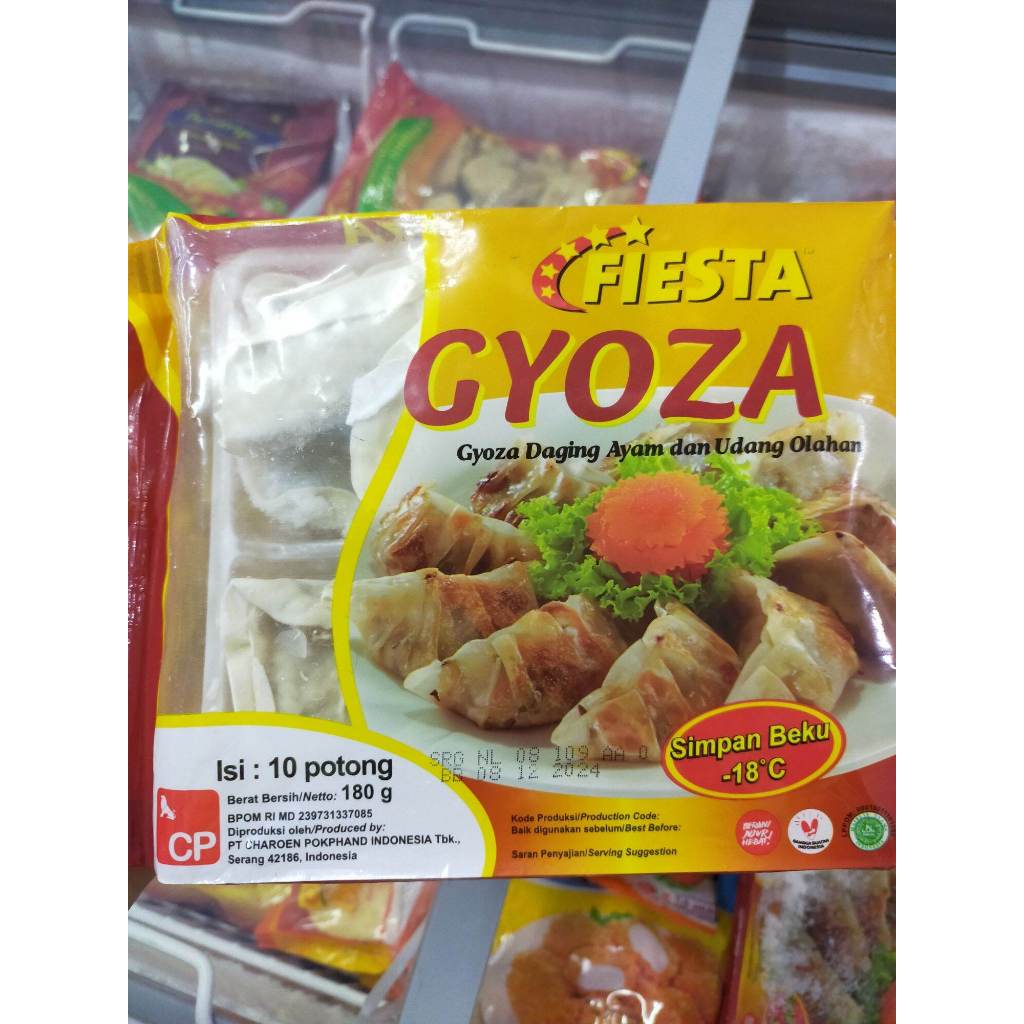 

Fiesta Gyoza Frozen Halal 180gr Isi 10 Pcs