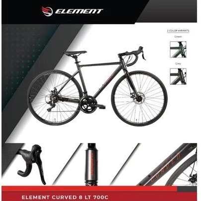 SEPEDA BALAP 700C ELEMENT CURVED 8 LT ROADBIKE